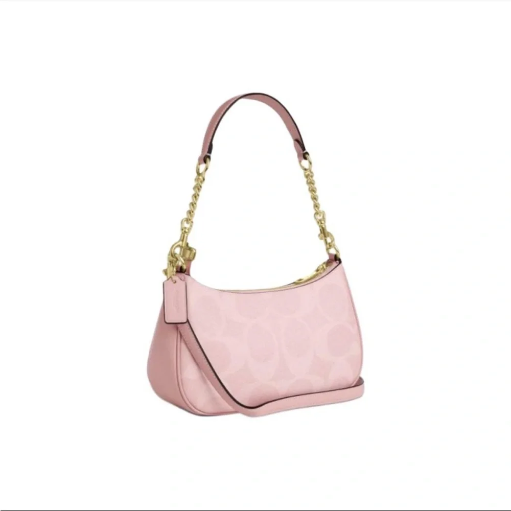 ‼️last 1‼️NWT！COACH TERI SHOULDER BAG IN SIGNATURE CANVAS（COACH CAL51） - Picture 5 of 9